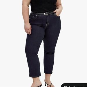 City Chic Women's Plus Size Harley Ankle Cut High Rise Spring Jeans Size 22